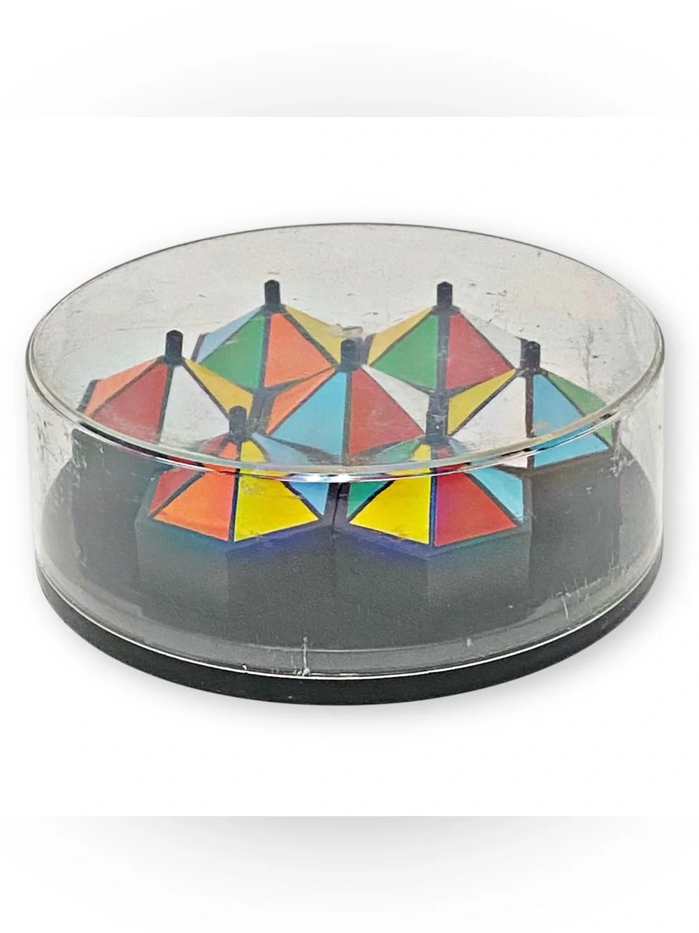 Circus Puzzler Vintage 1980s Hexagon Color Match Game Puzzle Rare Brain Teaser